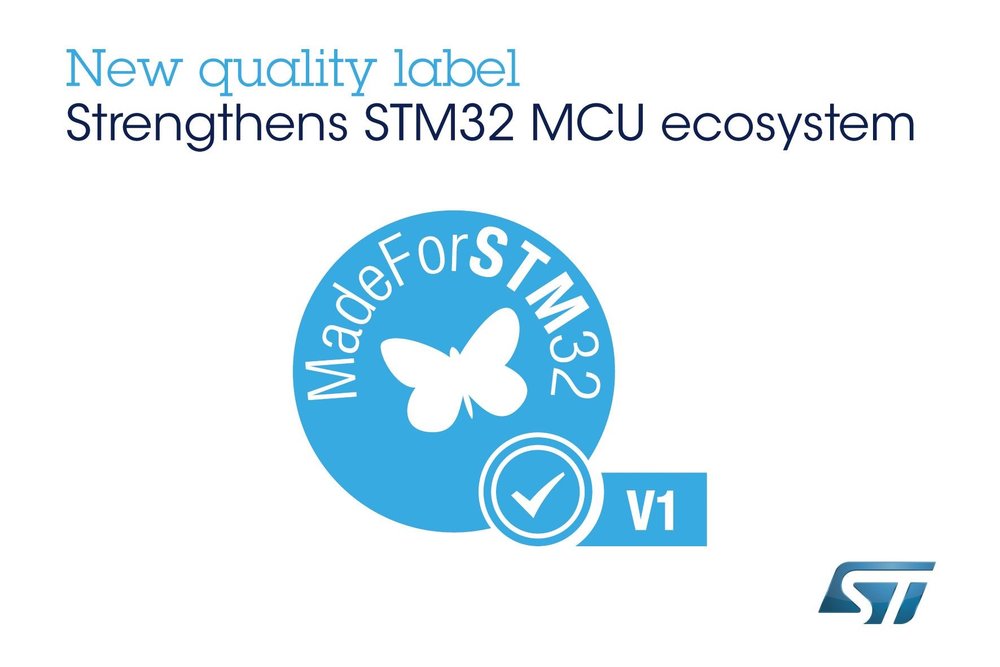 STMicroelectronics Strengthens STM32 Microcontroller Ecosystem with MadeForSTM32 Quality Label